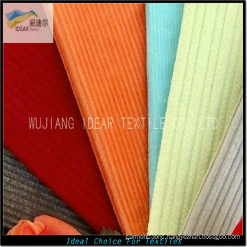 13W 99.2%Cotton 0.8%Spandex Weft Elastic Stripe Corduroy Fabric 315GSM